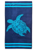 Le Comptoir de la Plage Strandtuch "Sirli - Pavlos" in Blau - (L)170 x (B)90 cm