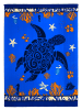 Le Comptoir de la Plage Microvezel strandlaken "Ozarch - Princesse" blauw - (L)170 x (B)140 cm
