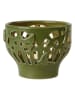 Kähler Theelichthouder "Orangery" groen - (H)7,5 x Ø 9,5 cm