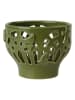 Kähler Theelichthouder "Orangery" groen - (H)7,5 x Ø 9,5 cm
