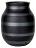 Kähler Wazon "Omaggio" w kolorze szaro-czarnym - wys.20 cm
