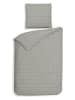 Heckett Lane Satin-Bettwäsche-Set "Diamante" in Grau