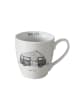 Boltze 3-delige set: mokken "Vanlife" wit/grijs - 480 ml