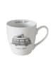 Boltze 3er-Set: Jumbotassen "Vanlife" in Weiß/ Grau - 480 ml