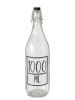 Boltze 2er-Set: Wasserflasche "Milly" in Transparent - 980 ml