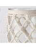 Boltze Windlicht "Netty" in Creme/ Transparent - (H)18 cm
