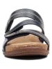 Clarks Leren slippers zwart