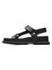 Clarks Leder-Sandalen in Schwarz