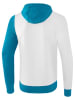 erima Hoodie "5-C" wit/turquoise