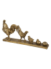 Clayre & Eef Decoratief figuur "Haan" goudkleurig - (B)59 x (H)27 x (D)10 cm