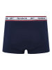 Reebok 3er-Set: Boxershorts "Barlow" in Schwarz/ Dunkelblau/ Weiß