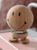 Hoptimist Dekofigur "Smiley M" in Eiche - (H)9,5 x Ø 8,3 cm