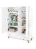 Pinolino Kleiderschrank "Pan" in Weiß - (B)145 x (H)185 x (T)56 cm