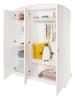 Pinolino Kleiderschrank "Laura" in Weiß - (B)135 x (H)191 x (T)54 cm
