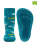 ewers 2-delige set: antislipsokken "Haai" turquoise