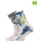 ewers 2-delige set: sokken "Smiley" beige/blauw/grijs