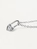 PDPAOLA Silber-Halskette "Heart Padlock" mit Schmuckelement - (L)40 cm