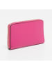 Abaco Skórzany portfel "Nabu" w kolorze różowym - 19 x 11 cm