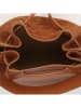 Victor & Hugo Paris Leder-Schultertasche "Livy" in Hellbraun - (B)21,5 x (H)27 x (T)15 cm