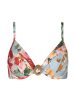 Lisca Bikini-Oberteil "Hawaii" in Hellblau/ Bunt
