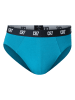 CR7 3er-Set: Slips in Dunkelblau/ Bordeaux/ Hellblau