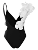 Evia Strój kąpielowy w kolorze biało-czarnym