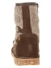 El Naturalista Leder-Winterboots in Hellbraun/ Beige