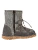 El Naturalista Leder-Winterboots in Grau