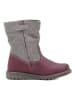 El Naturalista Leder-Winterstiefel in Grau/ Lila