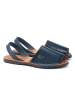 ORTIZ & REED Leren sandalen "Moncado" donkerblauw