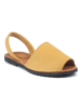 ORTIZ & REED Skórzane sandały "Nocado" w kolorze żółtym