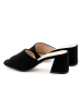 ORTIZ & REED Leren slippers "Anise" zwart