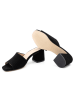 ORTIZ & REED Leren slippers "Anise" zwart