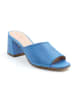 ORTIZ & REED Leren slippers "Calais" blauw