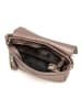 Anna Morellini Leder-Umhängetasche "Lola" in Bronze - (B)24 x (H)18 x (T)6 cm