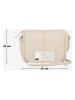 Anna Morellini Leren schoudertas "Monte Avella" beige - (B)25 x (H)23 x (D)7 cm