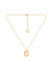 METROPOLITAN Vergold. Halskette mit Swarovski Kristallen - (L)40 cm