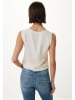 Mexx Top w kolorze kremowym