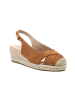 Foreverfolie Sleehak-espadrilles lichtbruin