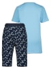 Messi Pyjama in Blau/ Dunkelblau