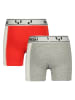Vingino 2-delige set: boxershorts rood/grijs