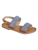 vertbaudet Leren sandalen blauw