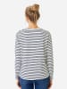 vertbaudet Umstandslongsleeve in Schwarz/ Weiß