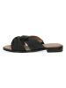 Caprice Leren slippers "Monaco" zwart