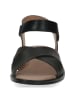 Caprice Skórzane sandały "Monaco" w kolorze czarnym