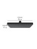 Wenko Regendouchekop "Automatic Cleaning" zwart - (L) 25 x (B)17 cm