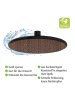 Wenko Regendouchekop "Watersaving" donkerbruin - Ø 22,5 cm