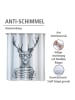 Wenko Anti-schimmel douchegordijn "Mr. Deer" wit/zwart - (L)200 x (B)180 cm