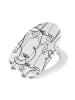 Wenko Easyclose-toiletbril " Faces" wit/zwart