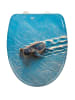Wenko Absenkautomatik-WC-Sitz" Caretta" in Blau